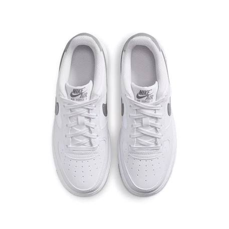 Baskets enfant en cuir Blanc/gris 5 - vertbaudet enfant 