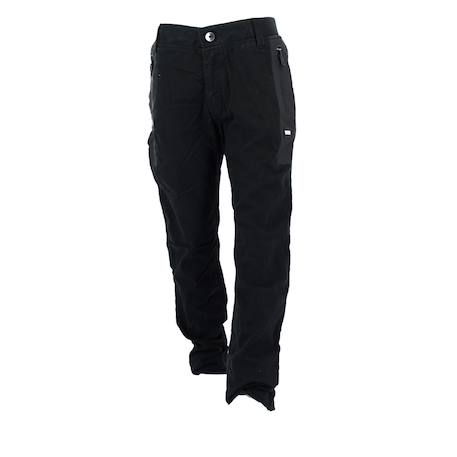 Pantalon de survêtement enfant en coton Noir 1 - vertbaudet enfant 