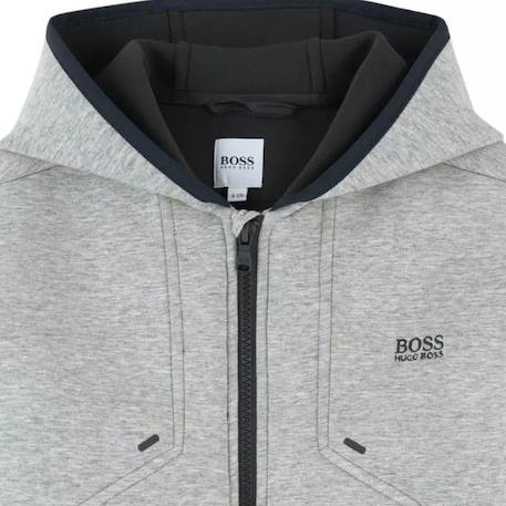 Cardigan enfant en coton Gris, noir 3 - vertbaudet enfant 