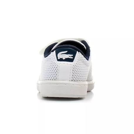 Baskets enfant en cuir Blanc et bleu 4 - vertbaudet enfant 