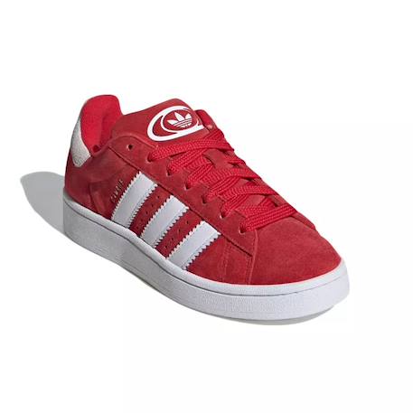 Baskets enfant en daim Rouge/ blanc 2 - vertbaudet enfant 