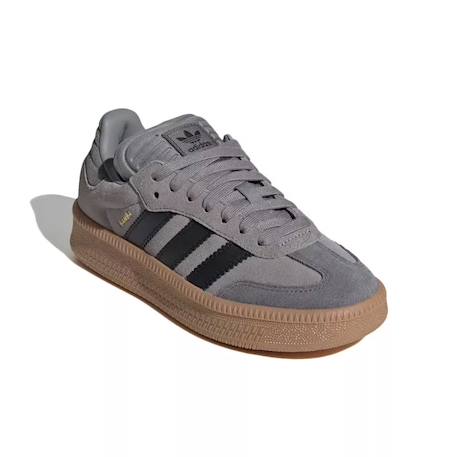 Baskets enfant en cuir Gris, noir, gum 2 - vertbaudet enfant 