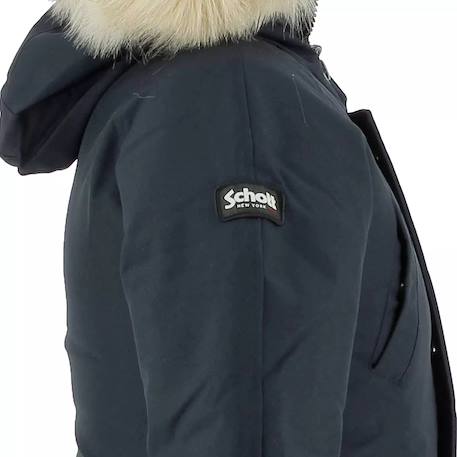 Parka a capuche enfant Marine+Noir 4 - vertbaudet enfant 