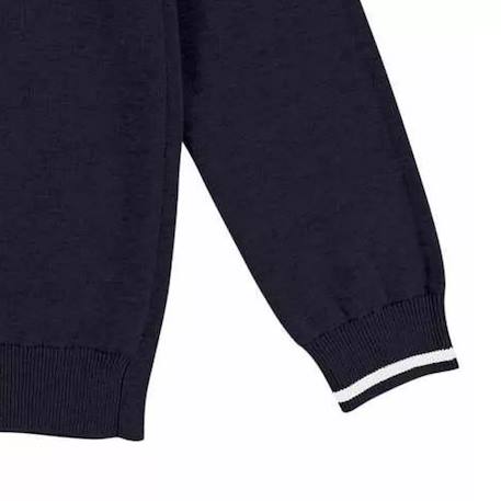 Sweat enfant en coton Beige clair+Bleu marine+Rouge, blanc 5 - vertbaudet enfant 