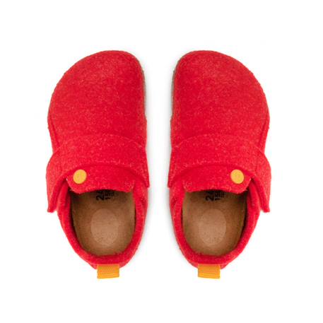 Chaussons enfant Gris clair+Rouge vif 12 - vertbaudet enfant 