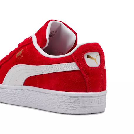 Baskets enfant en daim Noir/blanc+Rouge/ blanc 12 - vertbaudet enfant 