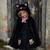 Cape de chat enfant en velours avec capuche et queue Noir 1 - vertbaudet enfant 