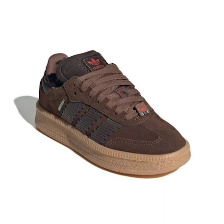 Baskets enfant en cuir Marron beige/ecru 3 - vertbaudet enfant 