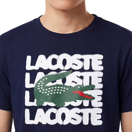 Tee-shirt enfant en coton Bleu marine, blanc+Gris, noir+Noir, blanc 3 - vertbaudet enfant 