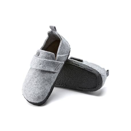 Chaussons enfant Gris clair+Rouge vif 6 - vertbaudet enfant 