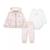 Ensemble de survêtement bébé en coton Rose clair, blanc 1 - vertbaudet enfant 