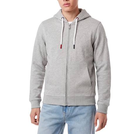 Sweat enfant en coton Gris chiné 2 - vertbaudet enfant 