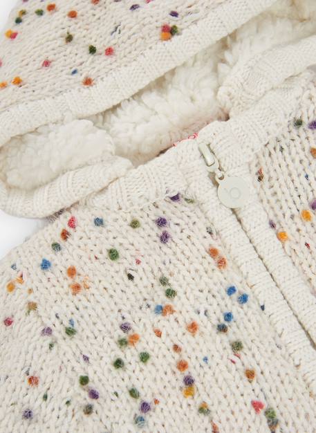 Veste bébé fille en maille avec points Blanc 3 - vertbaudet enfant 