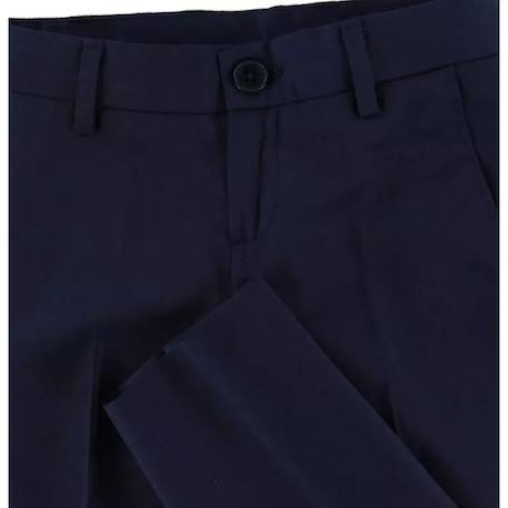 Pantalon enfant en laine Bleu marine 4 - vertbaudet enfant 