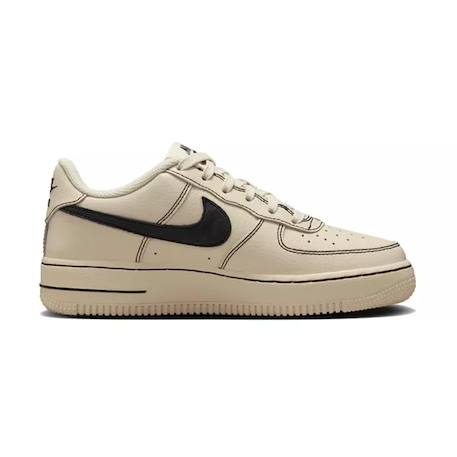 Baskets enfant en cuir Kaki clair, noir 3 - vertbaudet enfant 