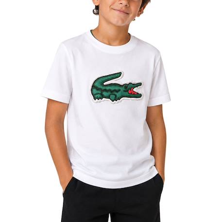 Tee-shirt enfant en coton Blanc, vert+Rouge, vert 3 - vertbaudet enfant 