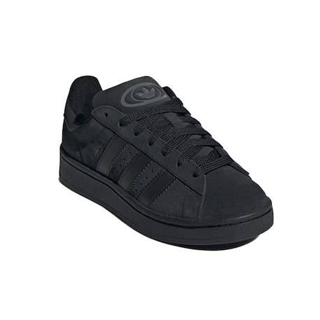 Baskets enfant en cuir Noir/gris 2 - vertbaudet enfant 