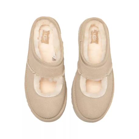 Chausson slippers enfant en daim Beige clair 3 - vertbaudet enfant 