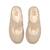 Chausson slippers enfant en daim Beige clair 3 - vertbaudet enfant 