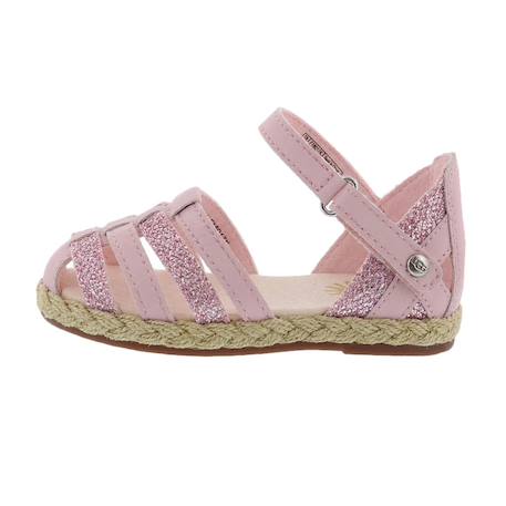 Sandales enfant en cuir Seashell pink 1 - vertbaudet enfant 