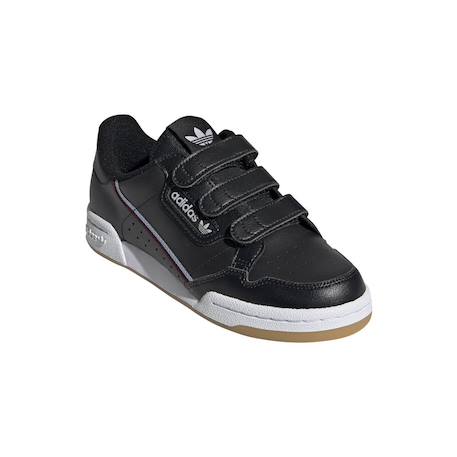 Baskets enfant en cuir Noir, blanc 4 - vertbaudet enfant 