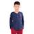 T-shirt garçon bleu marine à manches longues | elvis Bleu 1 - vertbaudet enfant 