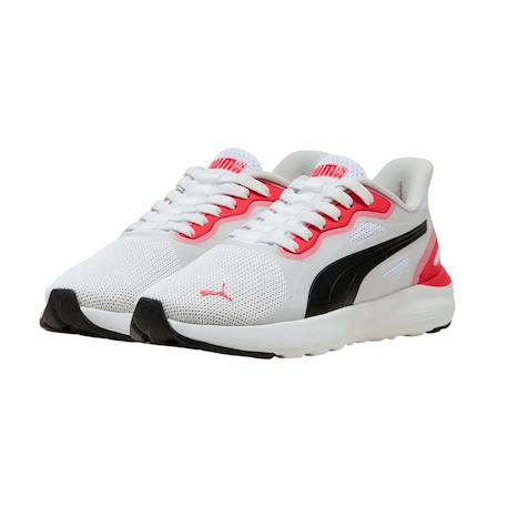 Baskets enfant Blanc/rose+Noir foncé 2 - vertbaudet enfant 