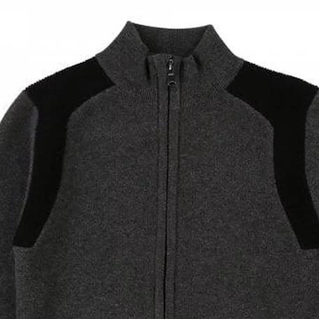 Pull enfant en coton Gris, noir. 3 - vertbaudet enfant 