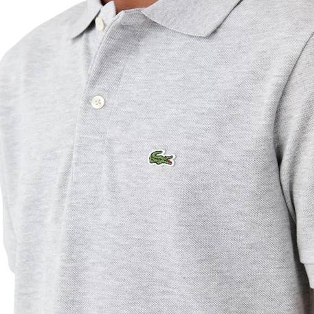 Polo enfant en coton Gris chiné, vert+Nidus, vert 5 - vertbaudet enfant 