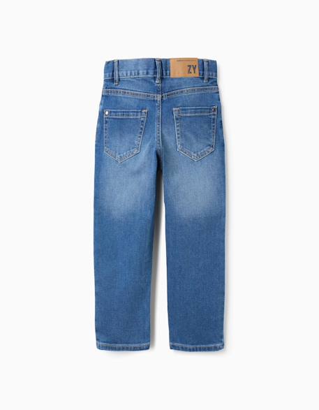 Jean coupe droite Bleu+Bleu foncé 3 - vertbaudet enfant 