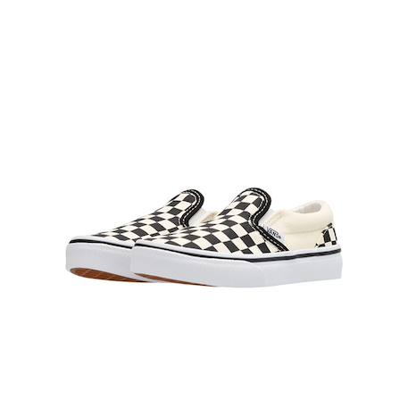 Basket garçon modèle classic slip-on checkerboard Blanc blckwht+Blanc, noir 9 - vertbaudet enfant 