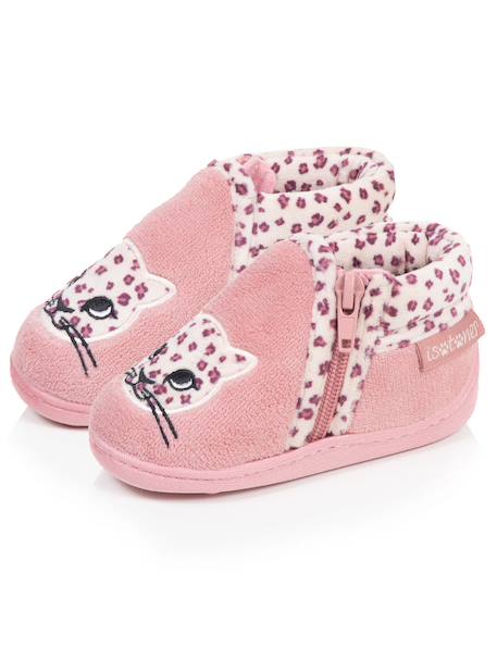 Chaussons bottillons à zip, faciles à enfiler, bon maintien du pied, semelle antidérapante Blush 6 - vertbaudet enfant 
