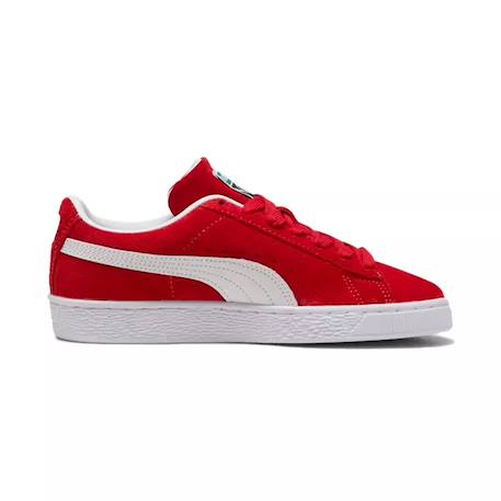 Baskets enfant en daim Noir/blanc+Rouge/ blanc 9 - vertbaudet enfant 