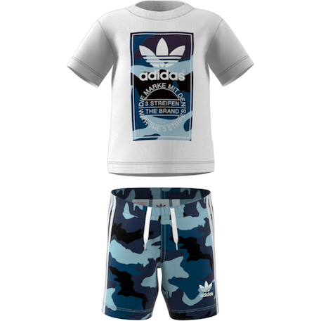 Ensemble de survêtement bébé en coton Blanc, camouflage 3 - vertbaudet enfant 