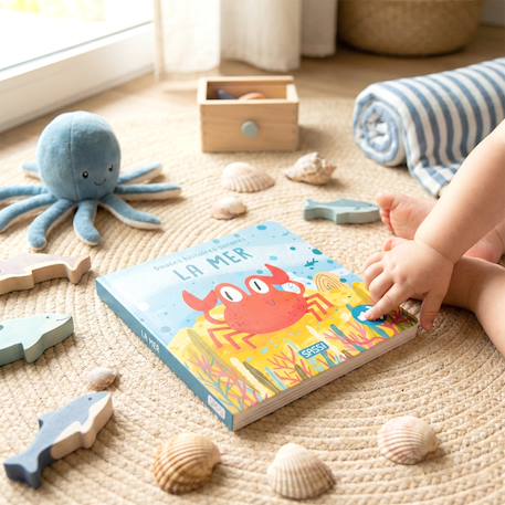 Livre sonore pour enfant la mer L'océan 2 - vertbaudet enfant 