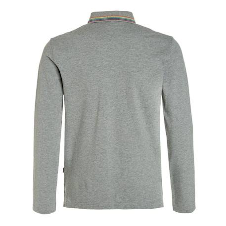 Polo enfant en coton Gris foncé+Noir foncé+Noir intense 2 - vertbaudet enfant 