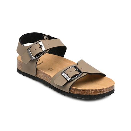 Sandales enfant Beige+Noir 2 - vertbaudet enfant 