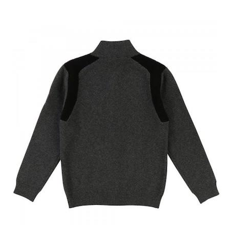 Pull enfant en coton Gris, noir. 2 - vertbaudet enfant 
