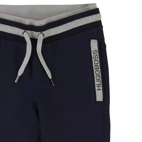 Pantalon de survêtement enfant en coton Bleu+Gris+Noir 11 - vertbaudet enfant 