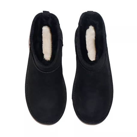Boots enfant en daim Gris+Noir foncé 10 - vertbaudet enfant 