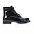 Boots enfant en cuir Noir foncé 2 - vertbaudet enfant 