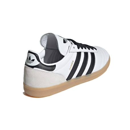 Baskets enfant en cuir Blanc, noir+Blanc, vert, noir 4 - vertbaudet enfant 