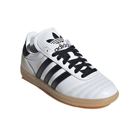 Baskets enfant en cuir Blanc, noir+Blanc, vert, noir 2 - vertbaudet enfant 