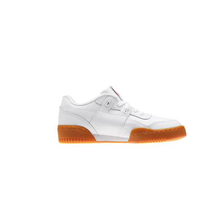 Baskets enfant en cuir Blanc, orange.+Blanc/bleu 3 - vertbaudet enfant 