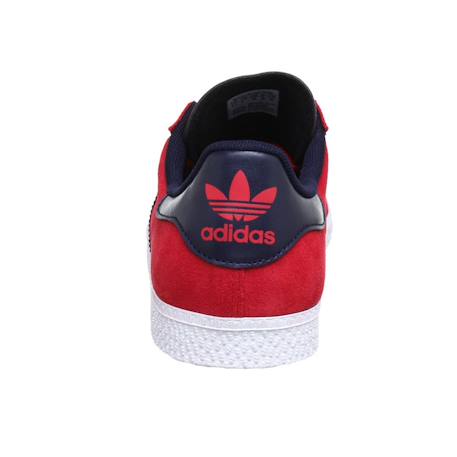 Baskets enfant en cuir Rouge, noir 6 - vertbaudet enfant 