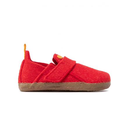 Chaussons enfant Gris clair+Rouge vif 9 - vertbaudet enfant 