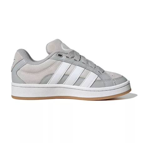 Baskets enfant en daim Gris clair, blanc 3 - vertbaudet enfant 