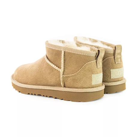 Boots enfant en daim Beige clair.+Gris+Marron foncé+Noir foncé 3 - vertbaudet enfant 