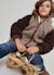 Parka garçon tissu technique réversible Marron 1 - vertbaudet enfant 