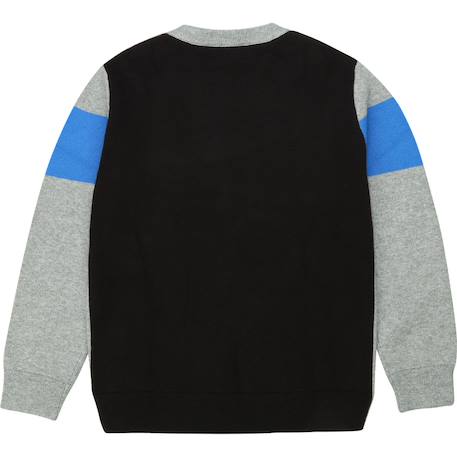 Sweat enfant en coton Gris, noir, bleu 2 - vertbaudet enfant 